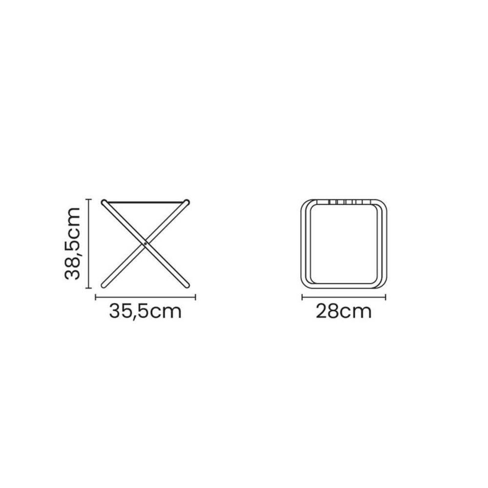 Banqueta De Praia Tramontina Fiji Em Alumínio Com Assento Roxo E Amarelo - 5