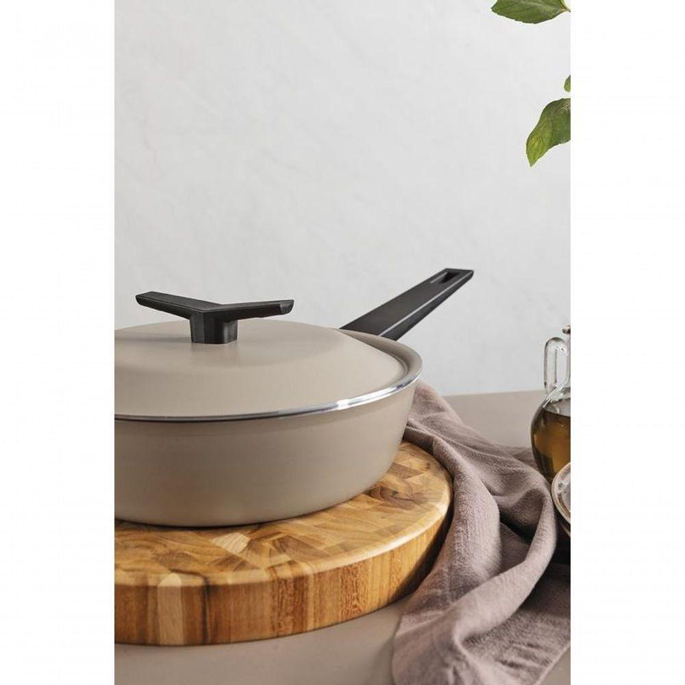 Frigideira Funda Tramontina Spezia Induction Areia Em Alumínio Com Revestimento Em Antiaderente Com Tampa 24 Cm - 2