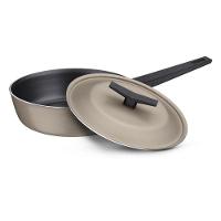 Frigideira Funda Tramontina Spezia Induction Areia Em Alumínio Com Revestimento Em Antiaderente Com Tampa 24 Cm - 3