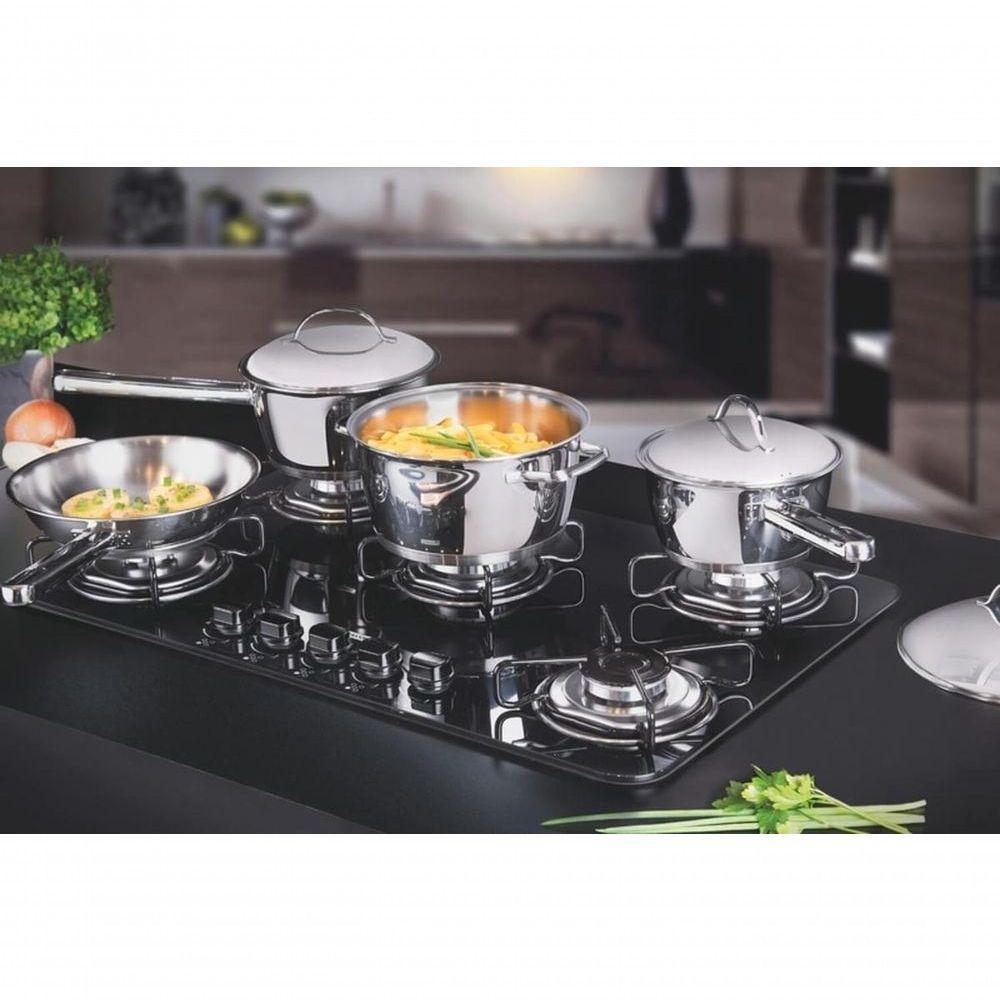 Jogo De Panelas Tramontina Allegra Em Aço Inox 4 Peças - 2