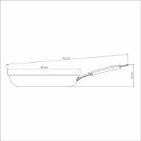 Frigideira Tramontina Romagna Aço Inox E Alumínio 30cm Com Revestimento Cerâmico Marfim