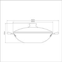 Wok Tramontina Paris Em Alumínio Com Revestimento Em Antiaderente Chumbo Com Tampa De Vidro 32cm - 6