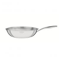 Wok Tramontina Grano Em Aço Inox Corpo Triplo Com Cabo 28cm - 1