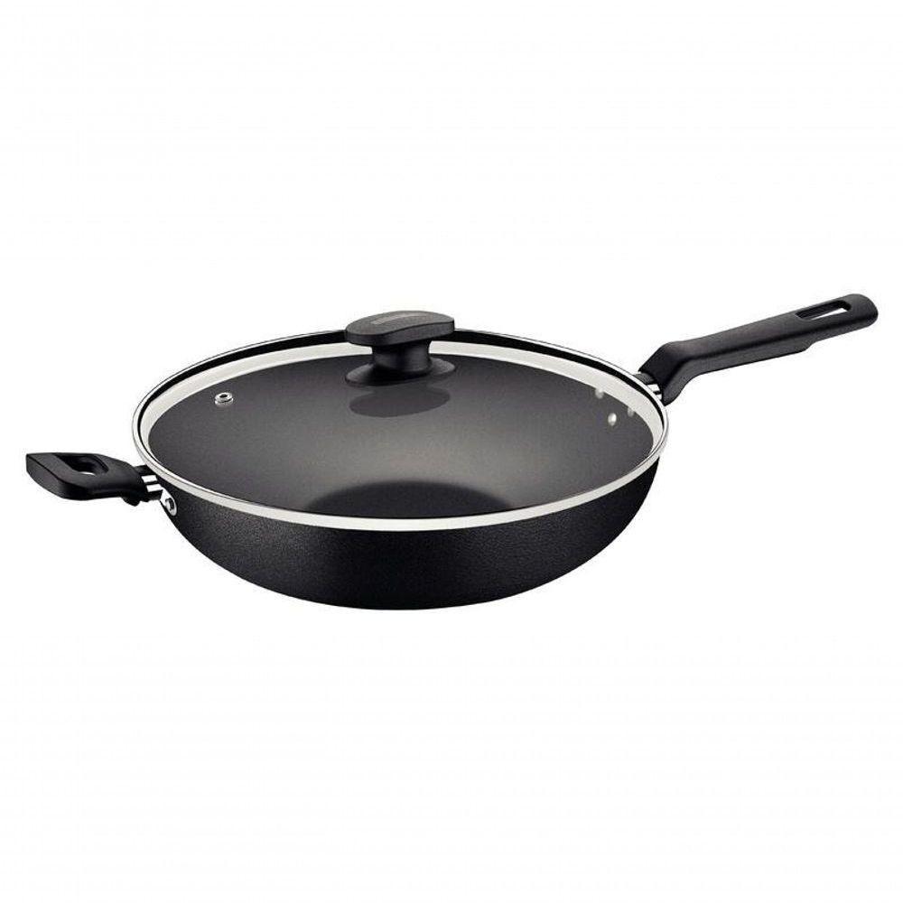 Wok Tramontina Loreto Antiaderente 28cm Com Tampa - 1