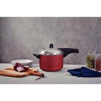 Panela De Pressão Tramontina Vancouver Effect Alumínio Com Revestimento Antiaderente Vermelho 20cm 4,5 Litros - 2