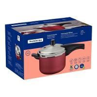 Panela De Pressão Tramontina Vancouver Effect Alumínio Com Revestimento Antiaderente Vermelho 20cm 4,5 Litros - 5