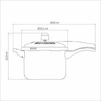 Panela De Pressão Tramontina Vancouver 20cm 4,5l Preta - 5
