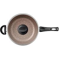 Fritadeira Multiuso Tramontina Paris 26cm Em Alumínio E Revestimento Antiaderente Com Tampa De Vidro Vermelha