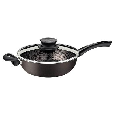 Fritadeira Multiuso Tramontina Paris 24cm Em Alumínio Com Revestimento Antiaderente Com Tampa De Vidro Chumbo