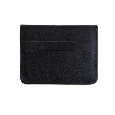 Carteira Compacta Masculina Em Couro Slim Bertoni Fly Preto