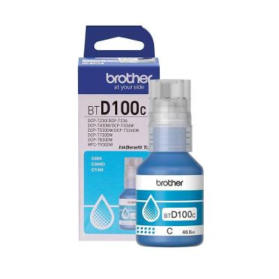 Tinta Brother Bt-d100 Bt D100 Ciano Original Dcp-t230 Dcp-t430w Dcp-t530dw Dcp-t730dw 108ml