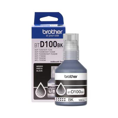 Tinta Brother Bt-d100 Bt D100 Preto Original Dcp-t230 Dcp-t430w Dcp-t530dw Dcp-t730dw 108ml