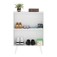 Sapateira 2 Portas Retrô Com Espelho Nina Multimóveis V6012 Branca Branco - 3