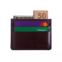 Carteira Compacta Masculina Em Couro Slim Bertoni Pull Up Pinhão - 1