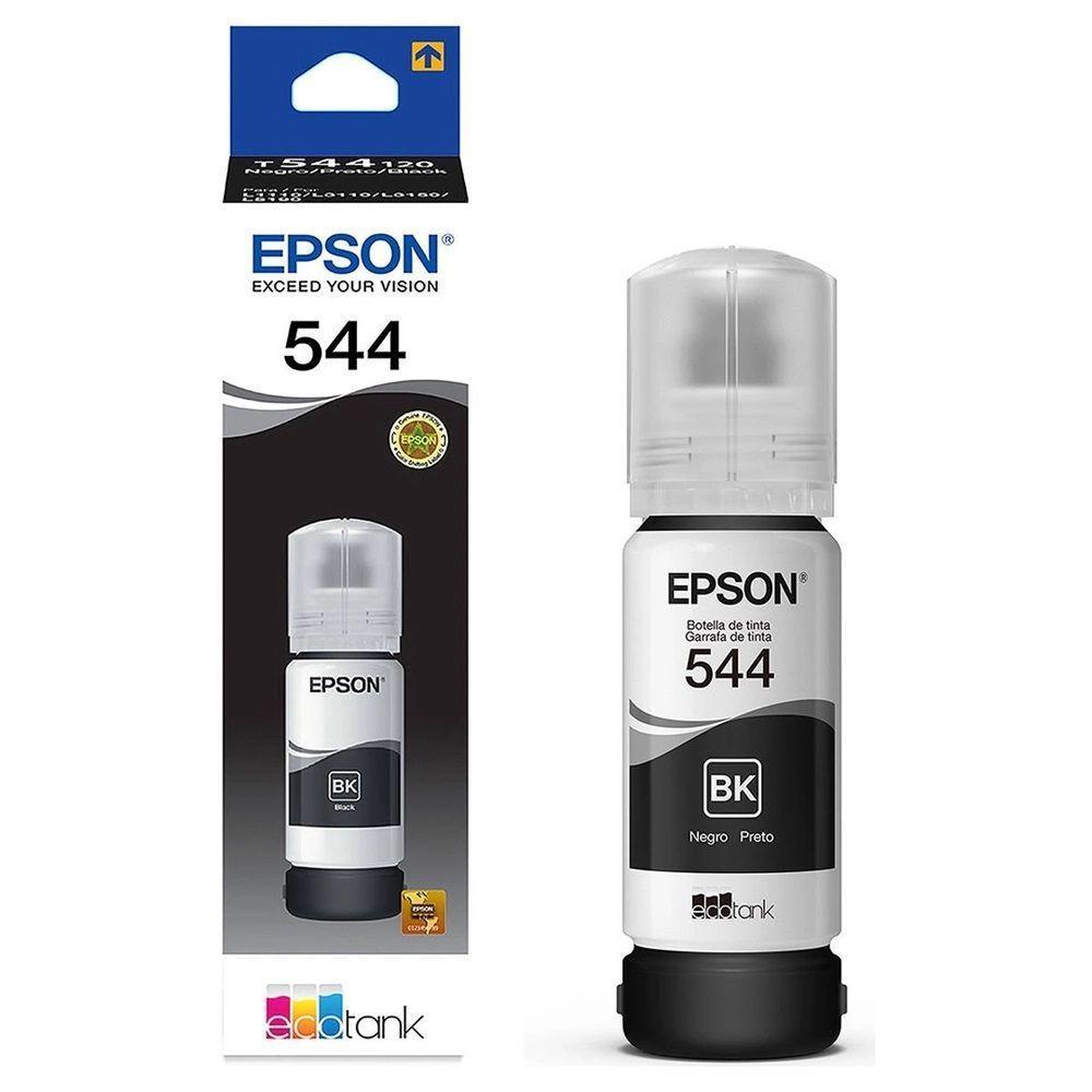 Tinta T544 544 Preto Epson Original 120 L3150 / L3110 / L3210 / L3250 / L5190 - Refil - 1