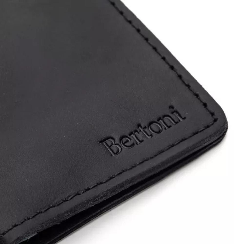 Carteira Masculina Em Couro Para Dinheiro E Horse Preto-fly Verde - 3