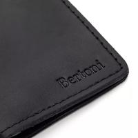 Carteira Masculina Em Couro Para Dinheiro E Horse Preto-fly Verde - 3