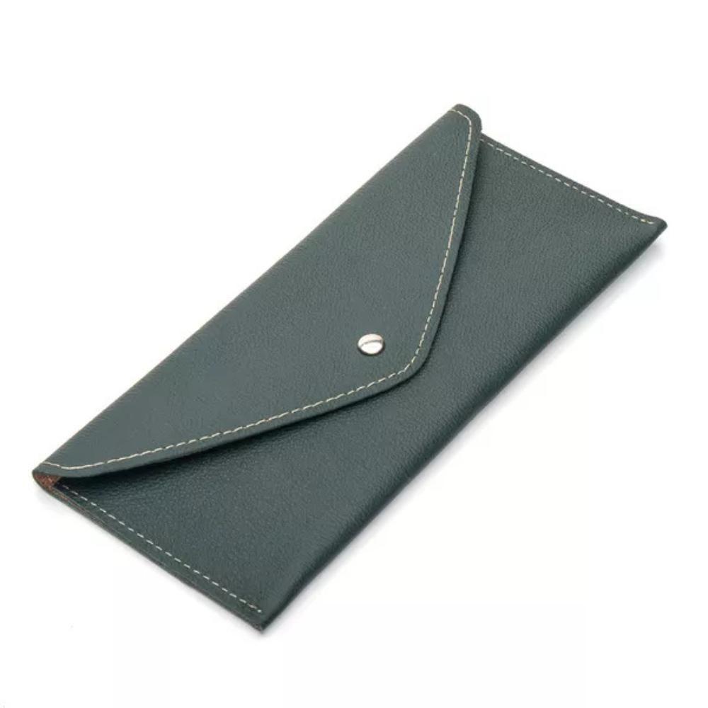 Estojo De Óculos Luxo Em Couro Premium Bertoni Fly Verde - 3