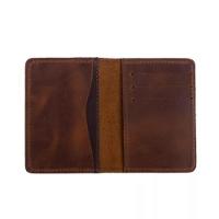Carteira Masculina Em Couro Para Dinheiro E Caramelo-crazy Horse Café - 3