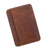 Carteira Masculina Couro Durável Com Compartimento Para Cnh Crazy Horse Caramelo - 2