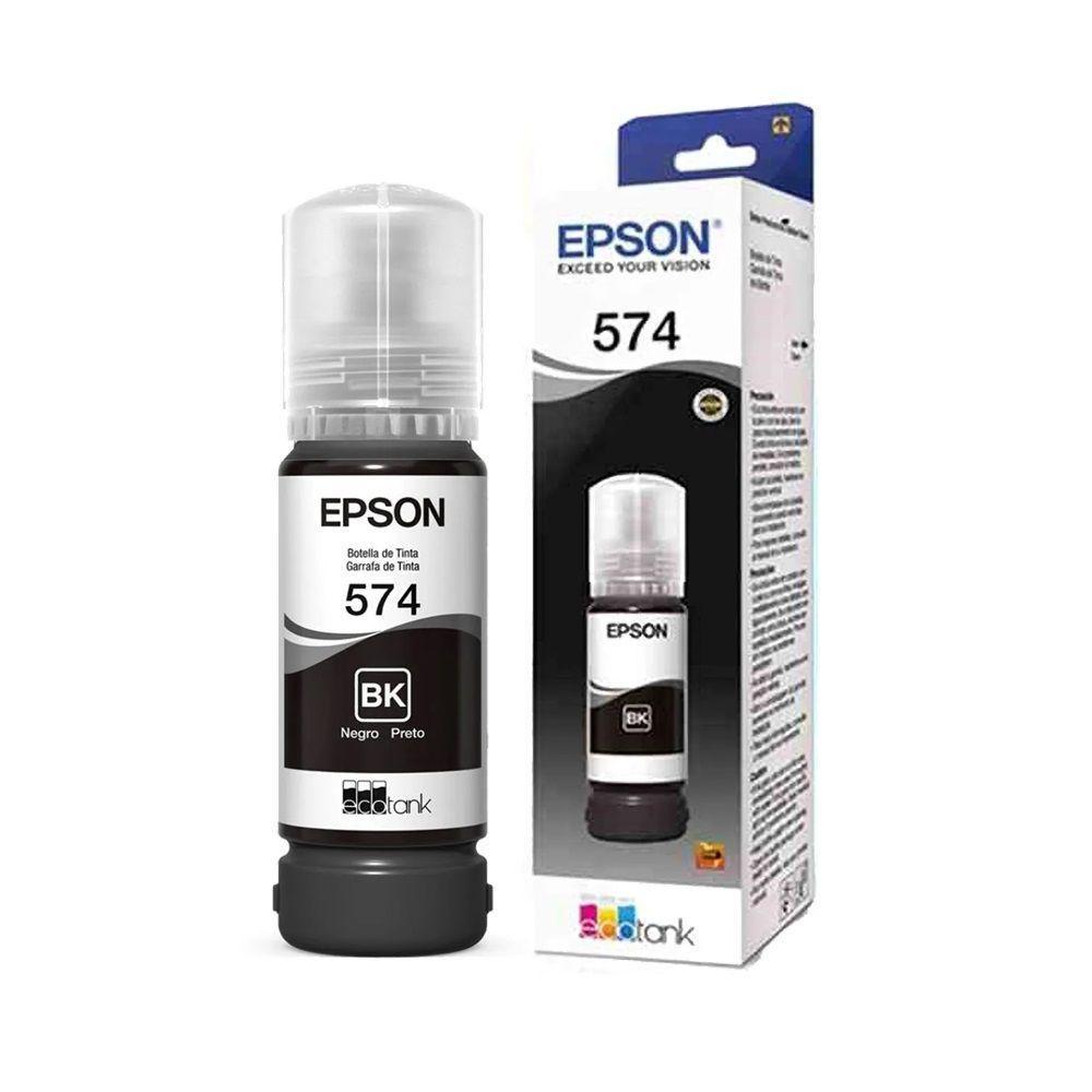 Tinta Epson T574120al T574120 T574 574 Preto Original L8050 L18050 L 8050 L 18050 70ml - 1