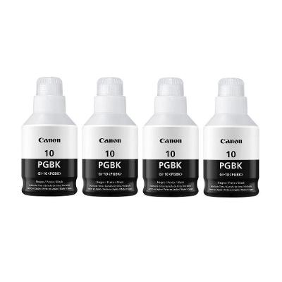 Kit Tinta Canon Gi-10 4un Preto Gi10 G10 Original G6010 G7010 Gm2010 Gm4010