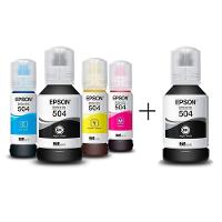 Kit De 5 Tintas Epson Original 504 T504 Para/ L6161 L4150 L4160 L6191/l6171 - 1