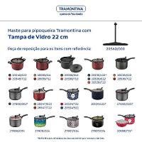 Haste Pipoqueira Tramontina Com Tampa De Vidro 22cm - 2