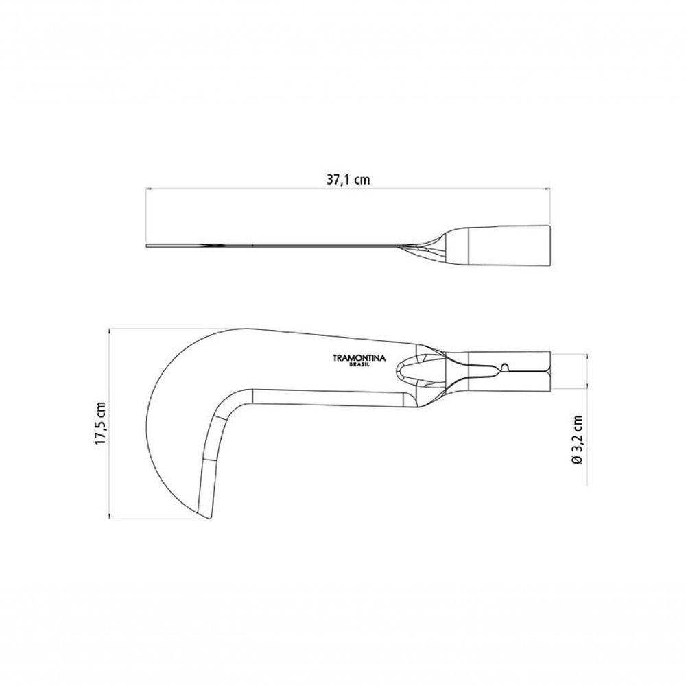 Foice Roçadeira Tramontina Em Aço Sem Cabo - 3