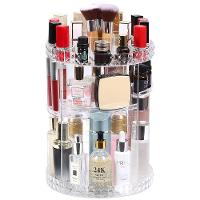 Organizador Cosmeticos Giratorio Suporte Perfumes Maquiagem Redondo Ajustavel Armazenagem 3 Andares - 2