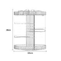 Organizador Cosmeticos Giratorio Suporte Perfumes Maquiagem Redondo Ajustavel Armazenagem 3 Andares - 9