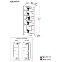 Sapateira 1 Porta Com Espelho Jade Multimóveis V6006 Branca Branco
