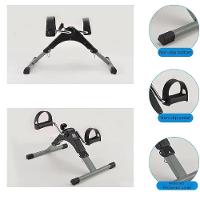 Mini Bicicleta Fisioterapia Ergometrica Bike Lcd Simulador Pedal Dobravel Fitness Perna E Braco Com