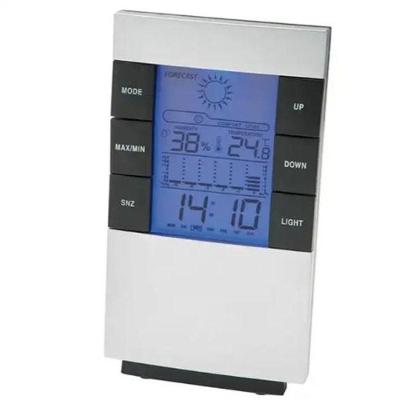Relogio Estacao Metereologica Led Mesa Termometro Higrometro Umidade Ar Medidor Previsao Tempo