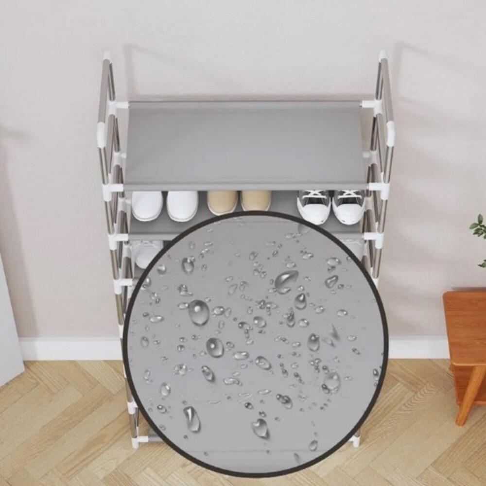 Estante Organizador Inox 5 Prateleiras Sapateira 15 Pares Lavanderia Rack Multiuso Bandeja Banheiro - 4