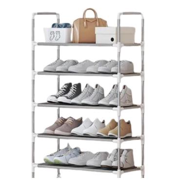Estante Organizador Inox 5 Prateleiras Sapateira 15 Pares Lavanderia Rack Multiuso Bandeja Banheiro