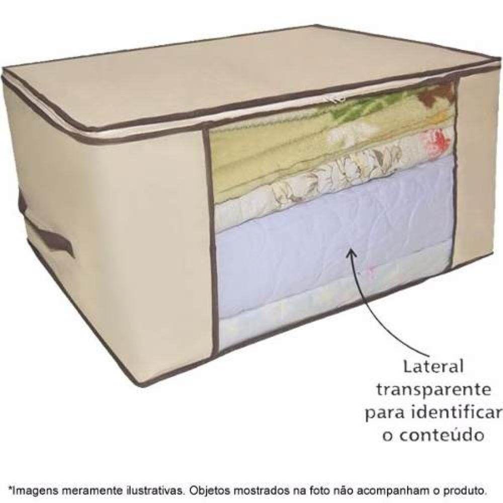 Caixa Organizador Guarda Roupa Flexivel Com Ziper Multiuso Compact Armario Chao Closets Dobravel - 3