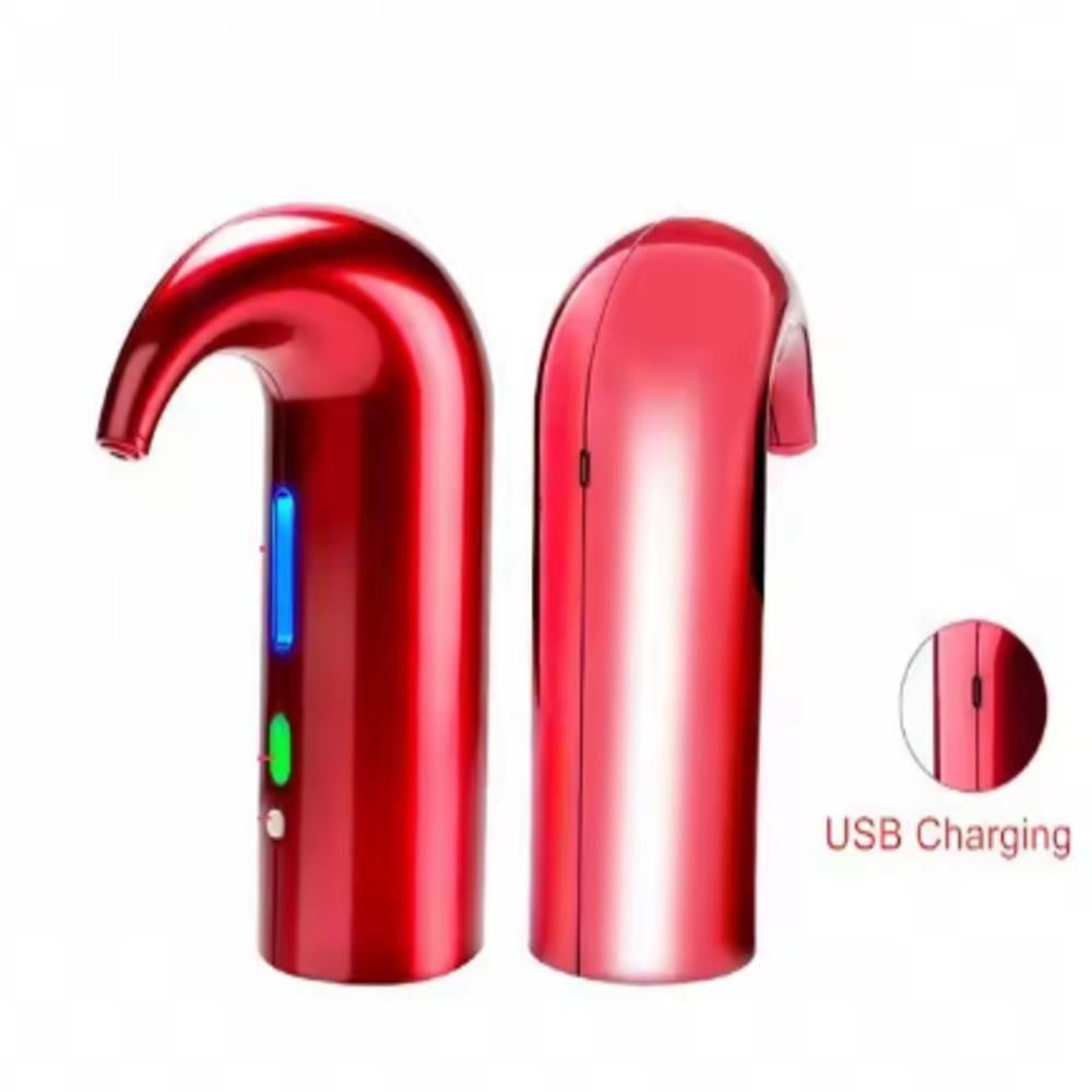 Dispenser Vinho Eletrico Aerador Decantador Automatico Bomba Inox Vermelha Garrafa Inteligente - 6