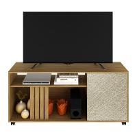 Rack Tv 42" Com 1 Porta Multimóveis Cr45114 Natural/Palha - 5