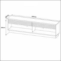 Rack Tv 42" Com 2 Gavetas Multimóveis Cr45014 Natural - 2