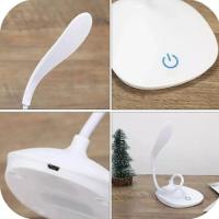 Luminaria Mesa Led Articulada Abajur Touch Flexivel Branca Leitura Estudo Trabalho Quarto Escritorio - 8