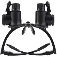 Oculos Lupa Cabeca 20x Profissional Luz Dupla Lente Aumento Pala Reparo Joias Eletronica Estetica - 5