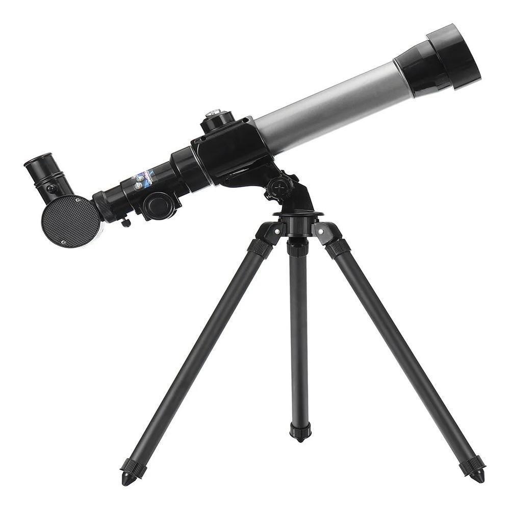 Telescopio Astronomico Luneta Lunar Terrestre Kit Completo Tripe 40x Reflator Ciencia Espaço Escola - 2