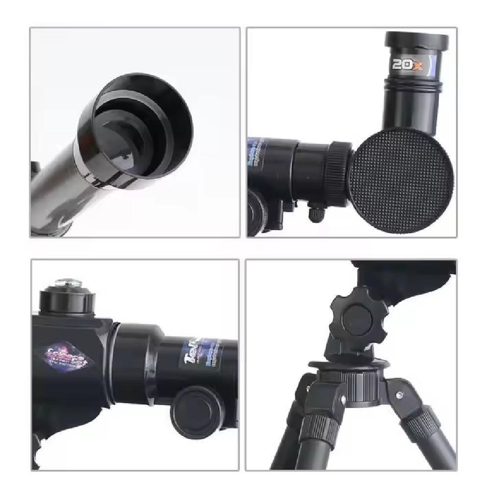 Telescopio Astronomico Luneta Lunar Terrestre Kit Completo Tripe 40x Reflator Ciencia Espaço Escola - 8
