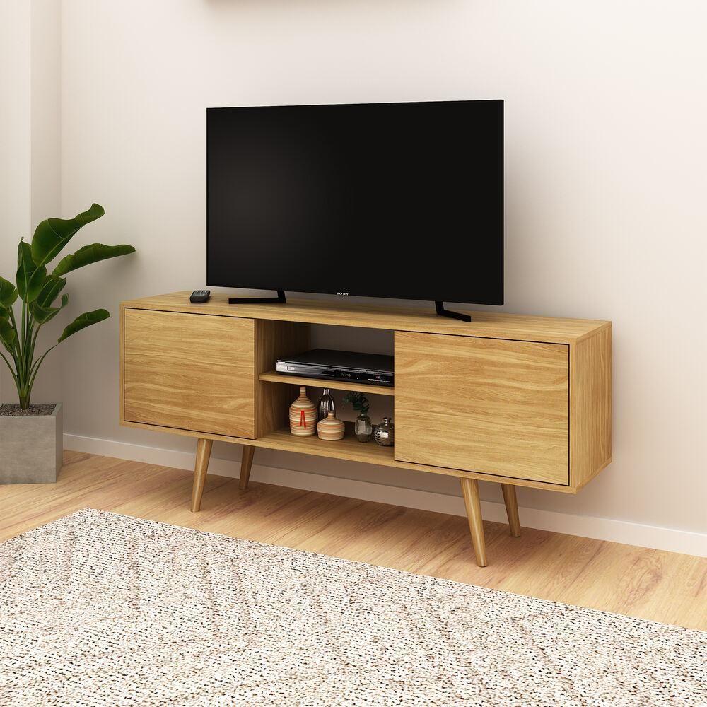 Rack Tv 42" Com 2 Portas Multimóveis Cr45007 Natural - 1