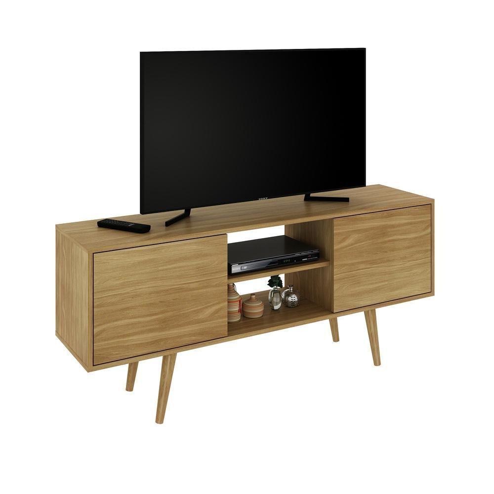 Rack Tv 42" Com 2 Portas Multimóveis Cr45007 Natural - 4