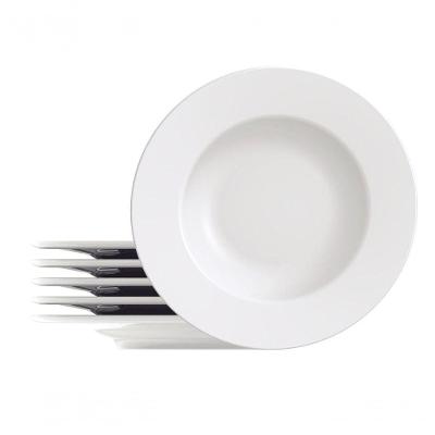 Conjunto De Pratos Raso Tramontina Maria Augusta Em Porcelana 27cm 6 Peças