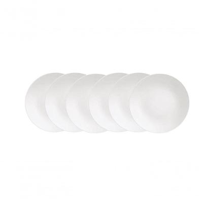 Conjunto De Pratos Raso Tramontina Leonora Em Porcelana 25cm 06 Peças