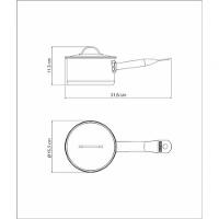 Panela Tramontina Professional 14cm Em Aço Inox Com Detalhe Satinado