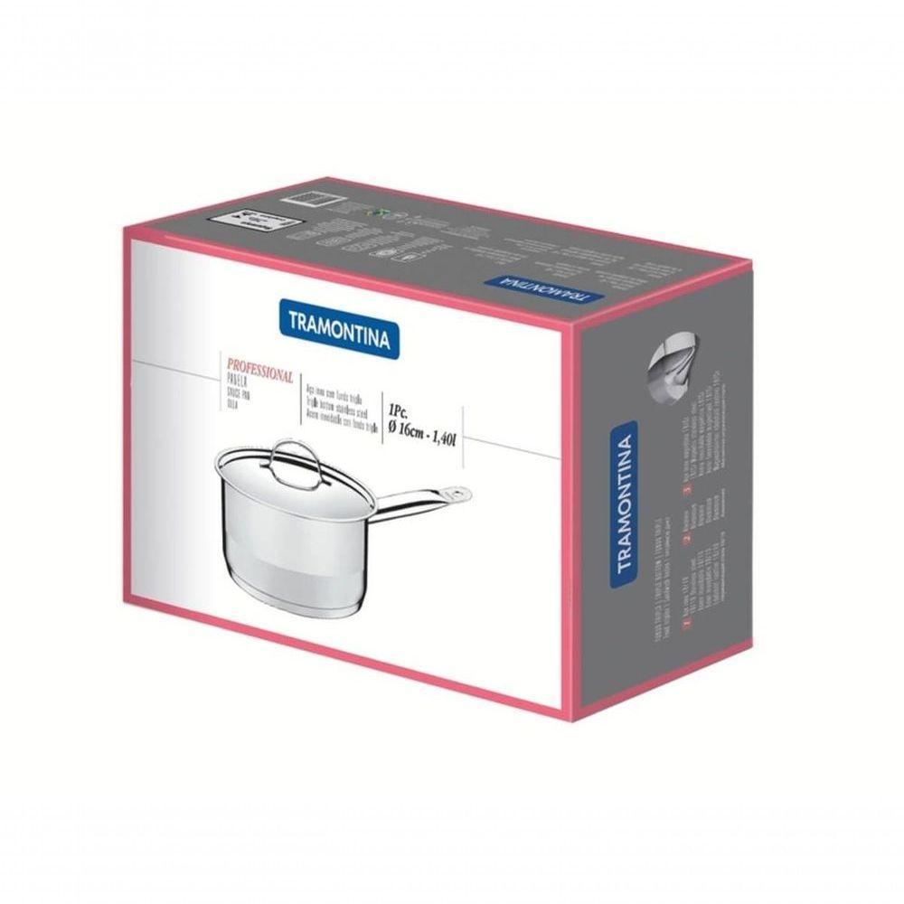 Panela Tramontina Professional 16cm Em Aço Inox Com Detalhe Satinado - 3
